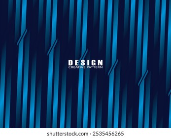 Diseño de fondo de Premium con patrón de rayas azul oscuro diagonal. Plantilla Horizontal de Vector para Anuncio de negocios de lujo digital, invitación formal contemporánea, cupón de lujo, certificado, etc.