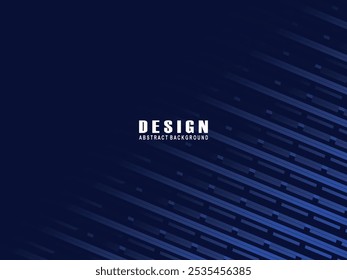 Premium background design with diagonal dark blue stripes pattern. Vector horizontal template for digital luxury business banner, contemporary formal invitation, luxury voucher, certificate, etc.