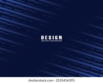 Diseño de fondo de Premium con patrón de rayas azul oscuro diagonal. Plantilla Horizontal de Vector para Anuncio de negocios de lujo digital, invitación formal contemporánea, cupón de lujo, certificado, etc.