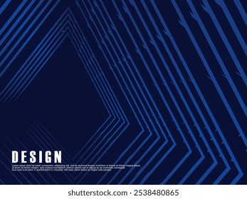 Premium background design with diagonal dark blue stripes pattern. Vector horizontal template for digital luxury business banner, contemporary formal invitation, luxury voucher, prestigious gift.