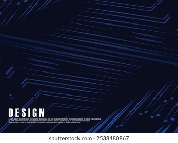 Premium background design with diagonal dark blue stripes pattern. Vector horizontal template for digital luxury business banner, contemporary formal invitation, luxury voucher, prestigious gift.