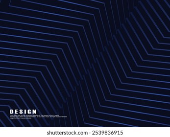 Premium background design with diagonal dark blue stripes pattern. Vector horizontal template for digital luxury business banner, contemporary formal invitation, luxury voucher, gift certificate, etc.