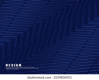 Premium background design with diagonal dark blue stripes pattern. Vector horizontal template for digital luxury business banner, contemporary formal invitation, luxury voucher, gift certificate, etc.