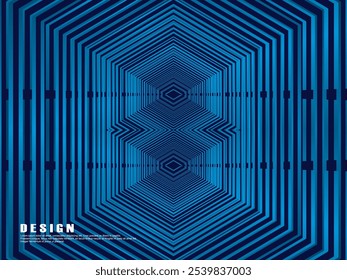 Diseño de fondo de Premium con patrón de rayas azul oscuro diagonal. Plantilla Horizontal de Vector para Anuncio de negocios de lujo digital, invitación formal contemporánea, cupón de lujo, certificado de regalo, etc.