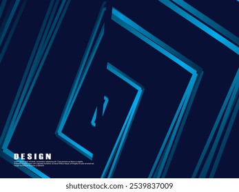 Diseño de fondo de Premium con patrón de rayas azul oscuro diagonal. Plantilla Horizontal de Vector para Anuncio de negocios de lujo digital, invitación formal contemporánea, cupón de lujo, certificado de regalo, etc.