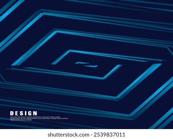 Premium-Hintergrund-Design mit diagonalen dunkelblauen Streifen Muster. Vektor horizontale Vorlage für digitale Luxus-Business-Banner, zeitgenössische formelle Einladung, Luxus-Gutschein, Geschenkgutschein, etc.