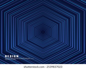 Diseño de fondo de Premium con patrón de rayas azul oscuro diagonal. Plantilla Horizontal de Vector para Anuncio de negocios de lujo digital, invitación formal contemporánea, cupón de lujo, certificado de regalo, etc.