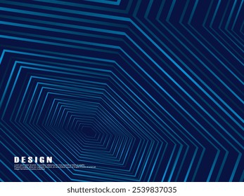 Design de fundo premium com padrão de listras azul escuro diagonal. Modelo horizontal vetorial para banner de negócios de luxo digital, convite formal contemporâneo, voucher de luxo, certificado de presente, etc.