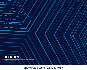 Premium background design with diagonal dark blue stripes pattern. Vector horizontal template for digital luxury business banner, contemporary formal invitation, luxury voucher, gift certificate, etc.