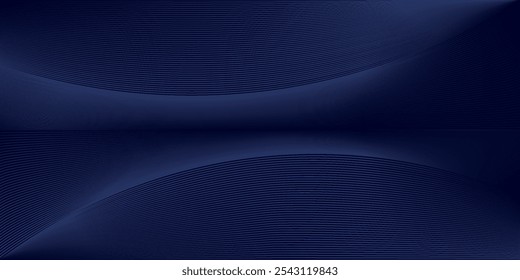 Premium background design with diagonal dark blue line pattern. Vector horizontal template for digital lux business banner, contemporary formal invitation, luxury voucher, prestigious gift certificate