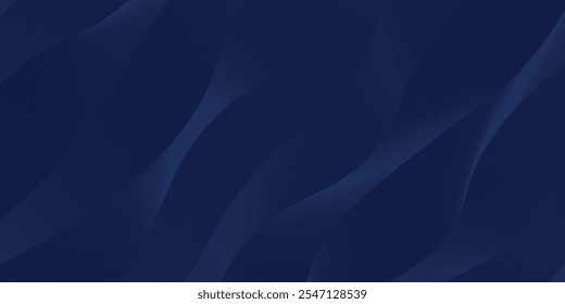 Premium background design with diagonal dark blue line pattern. Vector horizontal template for digital lux business banner, contemporary formal invitation,