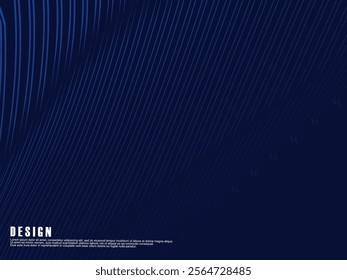 Premium background design with diagonal dark blue stripes pattern. Vector horizontal template for digital lux business banner, contemporary formal invitation, luxury voucher, prestigious gift certific