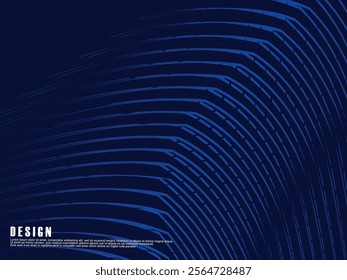 Premium background design with diagonal dark blue stripes pattern. Vector horizontal template for digital lux business banner, contemporary formal invitation, luxury voucher, prestigious gift certific