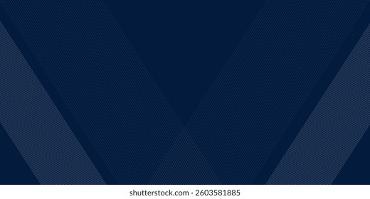 Premium background design with diagonal dark blue line pattern. Vector horizontal template for digital lux business banner, formal invitation, luxury voucher
