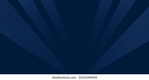 Premium background design with diagonal dark blue line pattern. Vector horizontal template for digital lux business banner, formal invitation, luxury voucher
