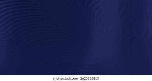 Diseño de fondo de Premium con patrón de línea azul oscuro diagonal. Plantilla Horizontal del Vector para el Anuncio de negocios de Lux digital, invitación formal contemporánea, vale de lujo, certificado de regalo prestigioso