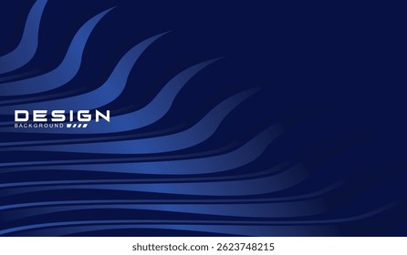 Diseño de fondo de Premium con patrón de rayas azul oscuro diagonal. Plantilla Horizontal de Vector para el Anuncio de negocios digital LUX, invitación formal contemporánea, cupón de lujo, certificado de regalo prestigioso