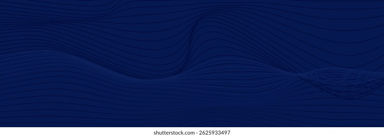 Premium background design with diagonal dark blue line pattern. Vector horizontal template for digital lux business banner, contemporary formal invitation, luxury voucher, prestigious gift certificate