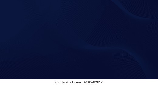 Premium-Hintergrunddesign mit diagonalem dunkelblauem Linienmuster. Vektorvorlage für digitales Luxusbanner, Einladung, Gutschein, Zertifikat. EPS10