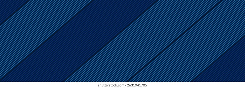 Diseño de fondo de Premium con patrón de línea azul oscuro diagonal.