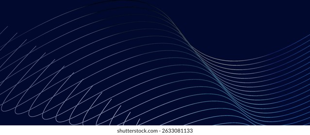 Diseño de fondo de Premium con patrón de línea azul oscuro diagonal. Plantilla de Vector para Anuncio digital de lujo, invitación, vale, certificado. Eps10