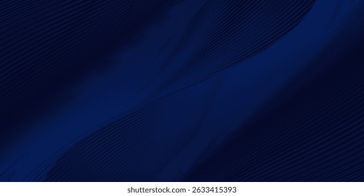 Premium background design with diagonal dark blue line pattern. Vector horizontal template for digital lux business banner, contemporary formal invitation, luxury voucher, prestigious gift certificate