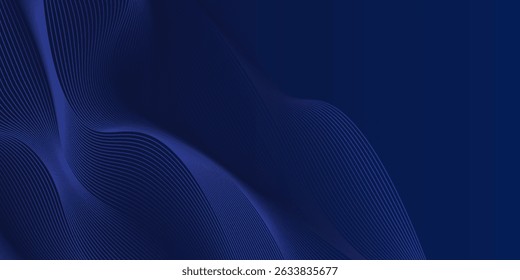 Premium background design with diagonal dark blue line pattern. Vector template for digital luxury banner, invitation, voucher, certificate. Eps10