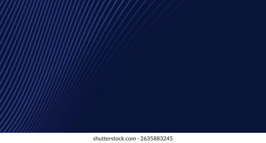 Design de fundo premium com padrão de linhas azul escuro diagonal. Modelo horizontal vetorial para azul moderno de negócios de luxo digital