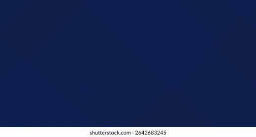Premium background design with diagonal dark blue line pattern. Vector horizontal template for digital lux business banner, contemporary formal invitation, luxury voucher, prestigious gift certificate