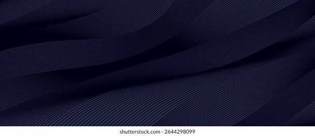 Premium background design with diagonal dark blue line pattern. Vector template for digital luxury banner, invitation, voucher, certificate. Eps10