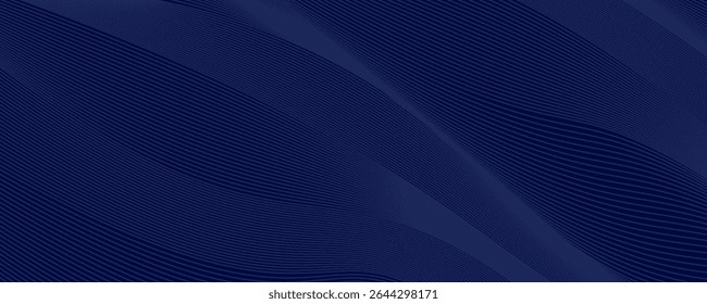 Premium background design with diagonal dark blue line pattern. Vector template for digital luxury banner, invitation, voucher, certificate. Eps10