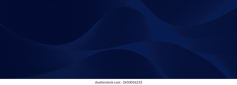 Premium background design with diagonal dark blue line pattern. Vector template for digital luxury banner, invitation, voucher, certificate. Eps10