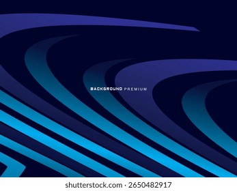 Premium-Hintergrund-Design mit diagonalen dunkelblauen Streifen Muster. Vektor horizontale Vorlage für Digital Lux Business Banner, zeitgenössische formelle Einladung, Luxus-Gutschein, prestigeträchtige Geschenk-Zertifikat