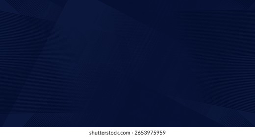 Design de fundo premium com padrão de linha azul escuro diagonal. Modelo vetorial para banner digital de luxo.