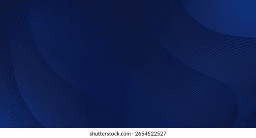 Premium-Hintergrunddesign mit diagonalem dunkelblauem Linienmuster. Vektor horizontale Vorlage für digitale Lux Business Banner, zeitgenössische formelle Einladung, Luxus-Gutschein, prestigeträchtige Geschenkurkunde