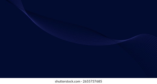 Premium-Hintergrunddesign mit diagonalem dunkelblauem Linienmuster. Vektorvorlage für digitales Luxusbanner, Gutschein, Zertifikat. Typ3