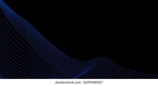 Diseño de fondo de Premium con patrón de línea azul oscuro diagonal.