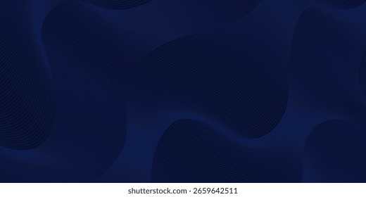 Premium-Hintergrunddesign mit diagonalem dunkelblauem Linienmuster. Vektorvorlage für digitales Luxusbanner, Einladung, Gutschein, Zertifikat. EPS10