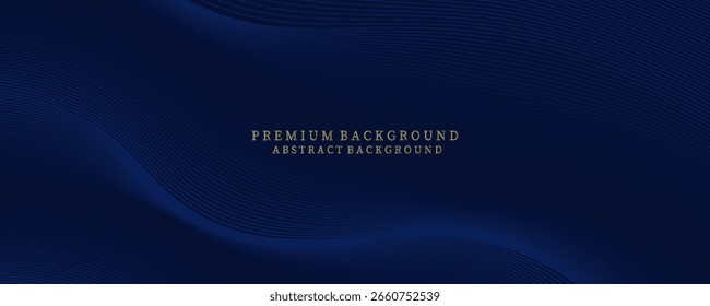 Premium background design with diagonal dark blue line pattern. Vector template for digital luxury banner, invitation, voucher, certificate. Eps10