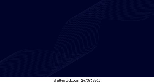 Design de fundo premium com padrão de linha azul escuro diagonal. Modelo de vetor para banner de luxo digital, convite, voucher, certificado. Eps10