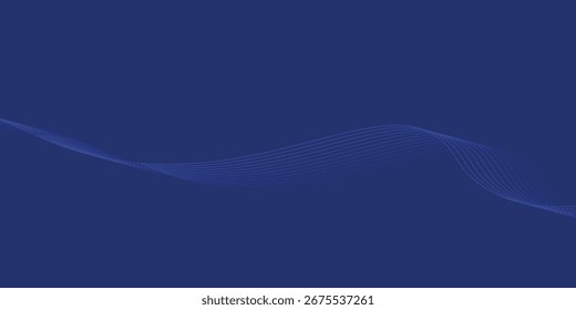Diseño de fondo de Premium con patrón de línea azul oscuro diagonal. Plantilla Horizontal del Vector 