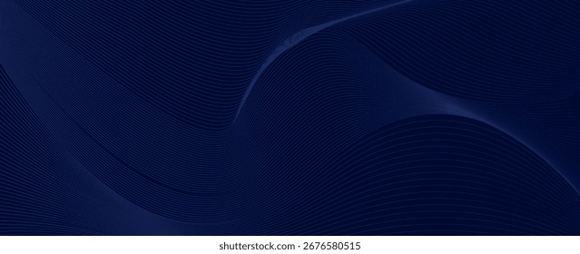 Diseño de fondo de Premium con patrón de línea azul oscuro diagonal. Plantilla de Vector para Anuncio digital de lujo, invitación, vale, certificado. EPS 10