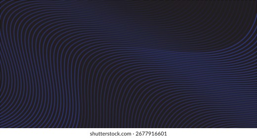 Diseño de fondo de Premium con patrón diagonal de líneas azul oscuro. Plantilla Horizontal de Vector para el Anuncio de negocios de lujo digital