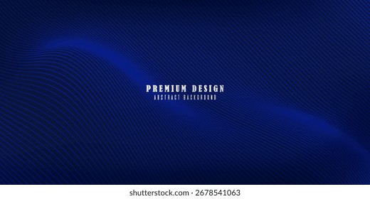 Diseño de fondo de Premium con patrón de línea azul oscuro diagonal. Traje para el Anuncio, el Web, el folleto, el cartel y la presentación