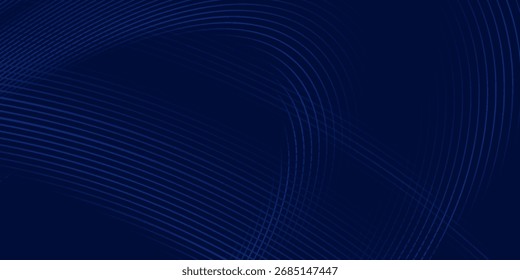 Diseño de fondo de Premium con patrón diagonal de líneas azul oscuro. Plantilla Horizontal de Vector para el Anuncio de negocios de lujo digital