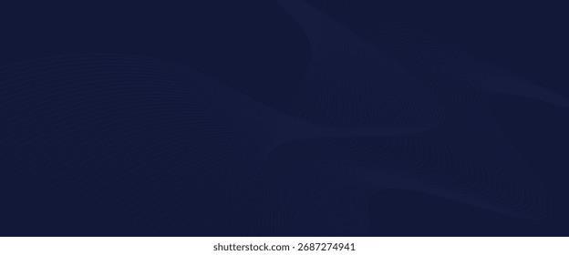 Diseño de fondo de Premium con patrón de línea azul oscuro diagonal. Plantilla Horizontal del Vector para el Anuncio de negocios de Lux digital, invitación formal contemporánea, vale de lujo, certificado de regalo prestigioso