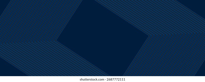 Diseño de fondo de Premium con patrón de línea azul oscuro diagonal. Plantilla de Vector para Anuncio digital de lujo, invitación, vale, certificado. Eps10