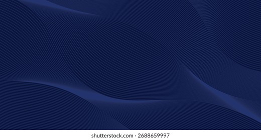Premium background design with diagonal dark blue line pattern. Vector template for digital luxury banner, certificate.