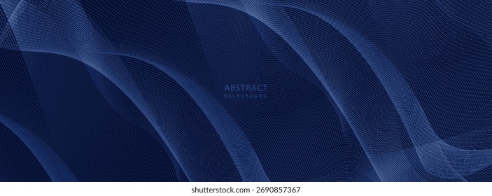 Diseño de fondo de Premium con patrón de línea azul oscuro diagonal. Plantilla de Vector para el Anuncio de lujo digital, invitación, vale. Vector moderno, cubierta, flayer, eps10