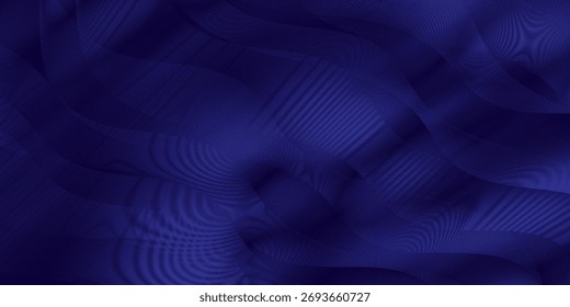Premium-Hintergrunddesign mit diagonalem dunkelblauem Linienmuster. Vektorvorlage für digitales Luxusbanner, Einladung, Gutschein, Zertifikat. EPS10